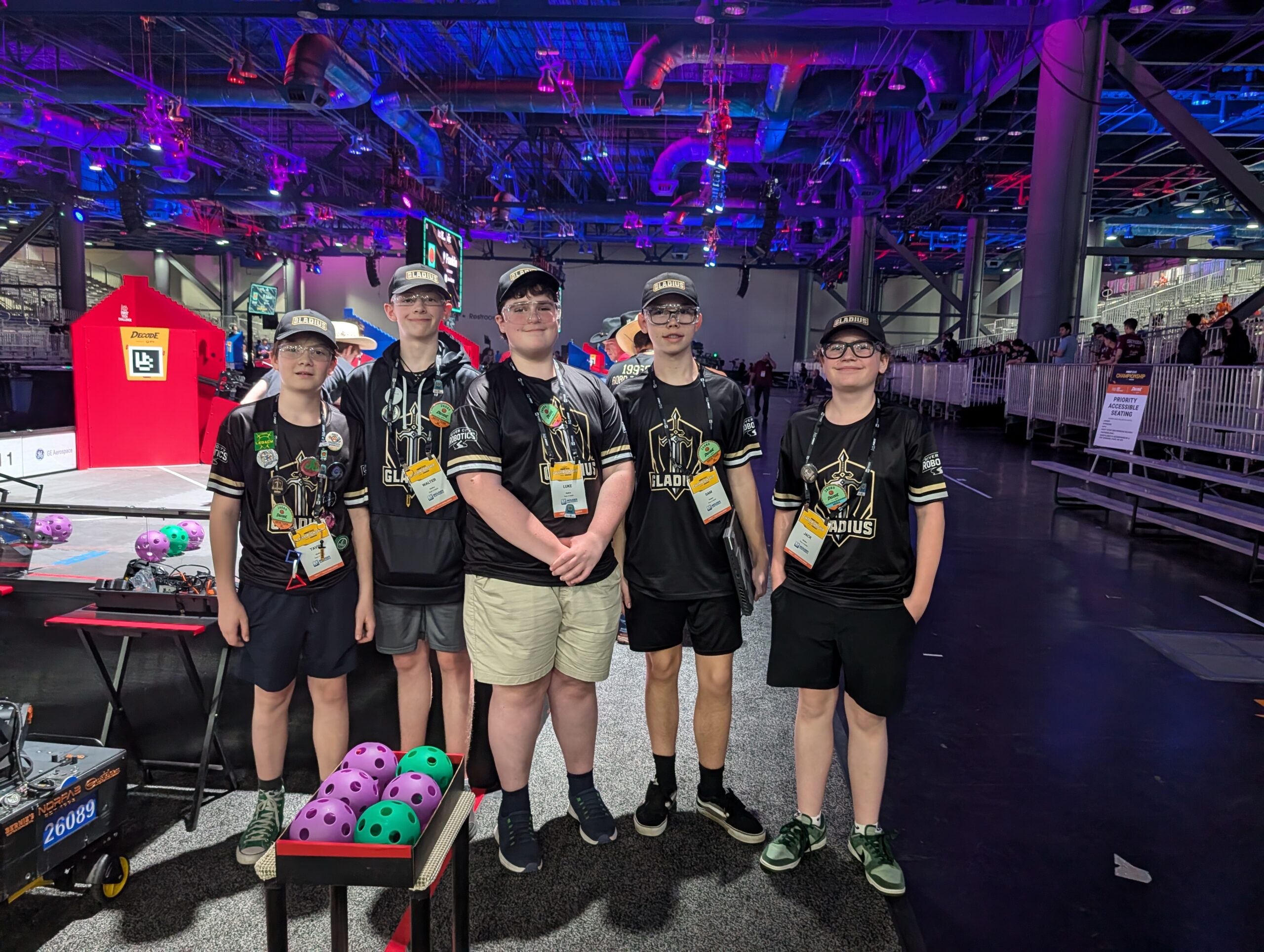 Team Gladius at the FIRST World Championship in Houston